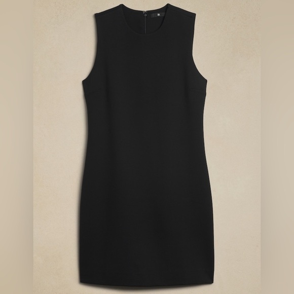 NWT! Banana Republic Black Everywhere Ponte Sheath Dress - Multiple 🪼👗 - Picture 4 of 9